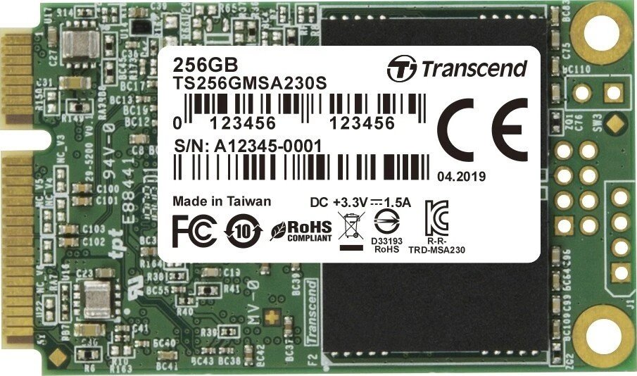 Transcend MSA230S 256GB ürün görseli