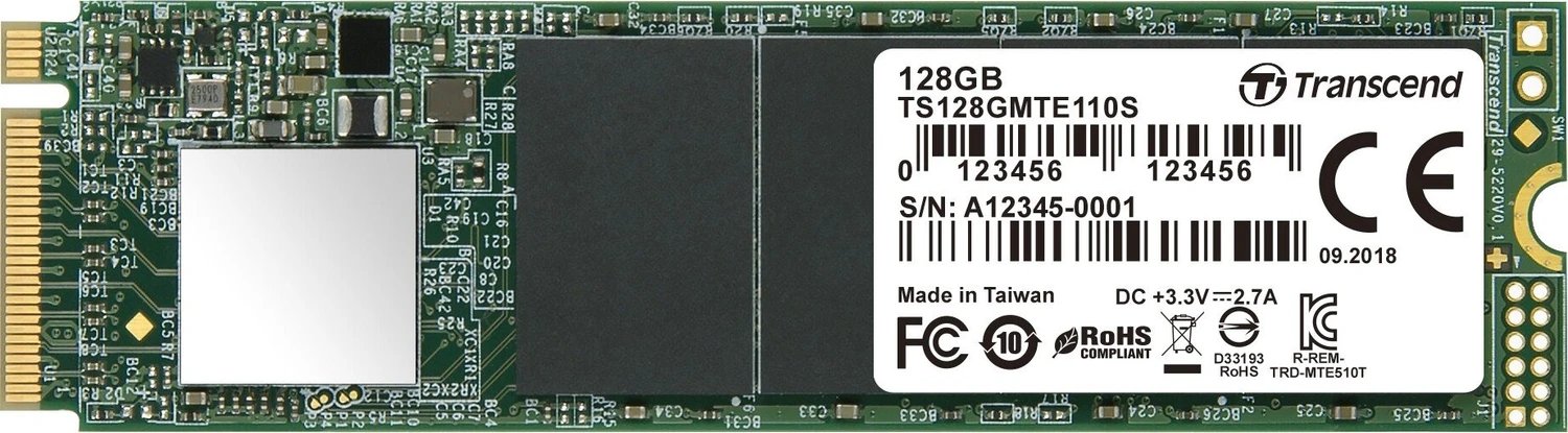 Transcend MTE110S SSD 128GB ürün görseli