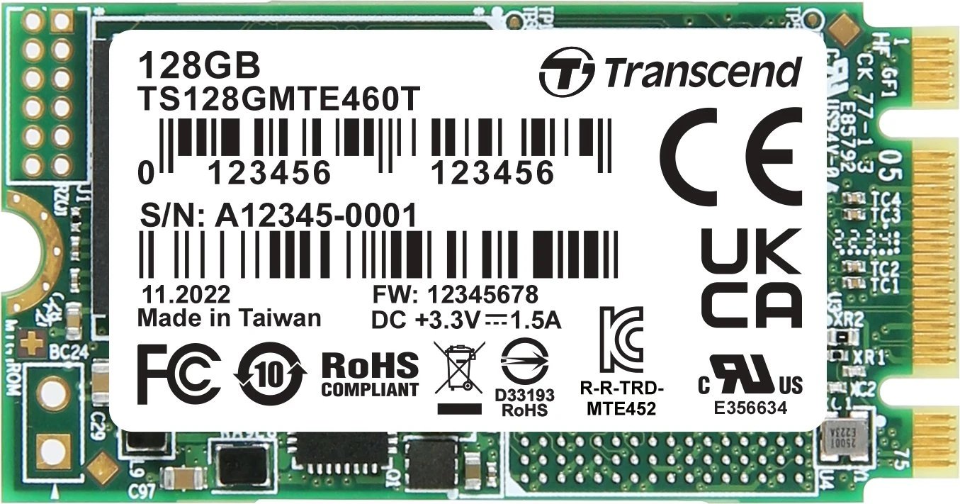 Transcend MTE460T SSD 128GB ürün görseli