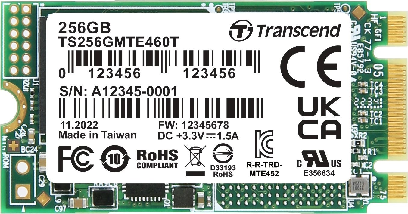 Transcend MTE460T SSD 256GB product image