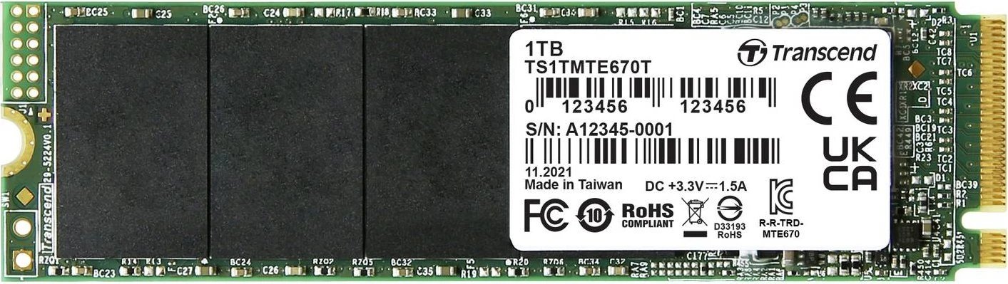 Transcend MTE670T SSD 128GB ürün görseli
