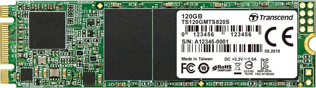 Transcend MTS820S SSD 120GB ürün görseli