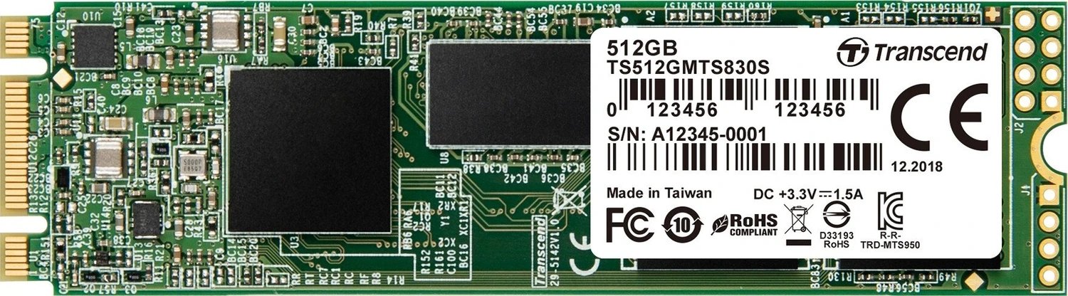 Transcend MTS830S SSD 512GB ürün görseli