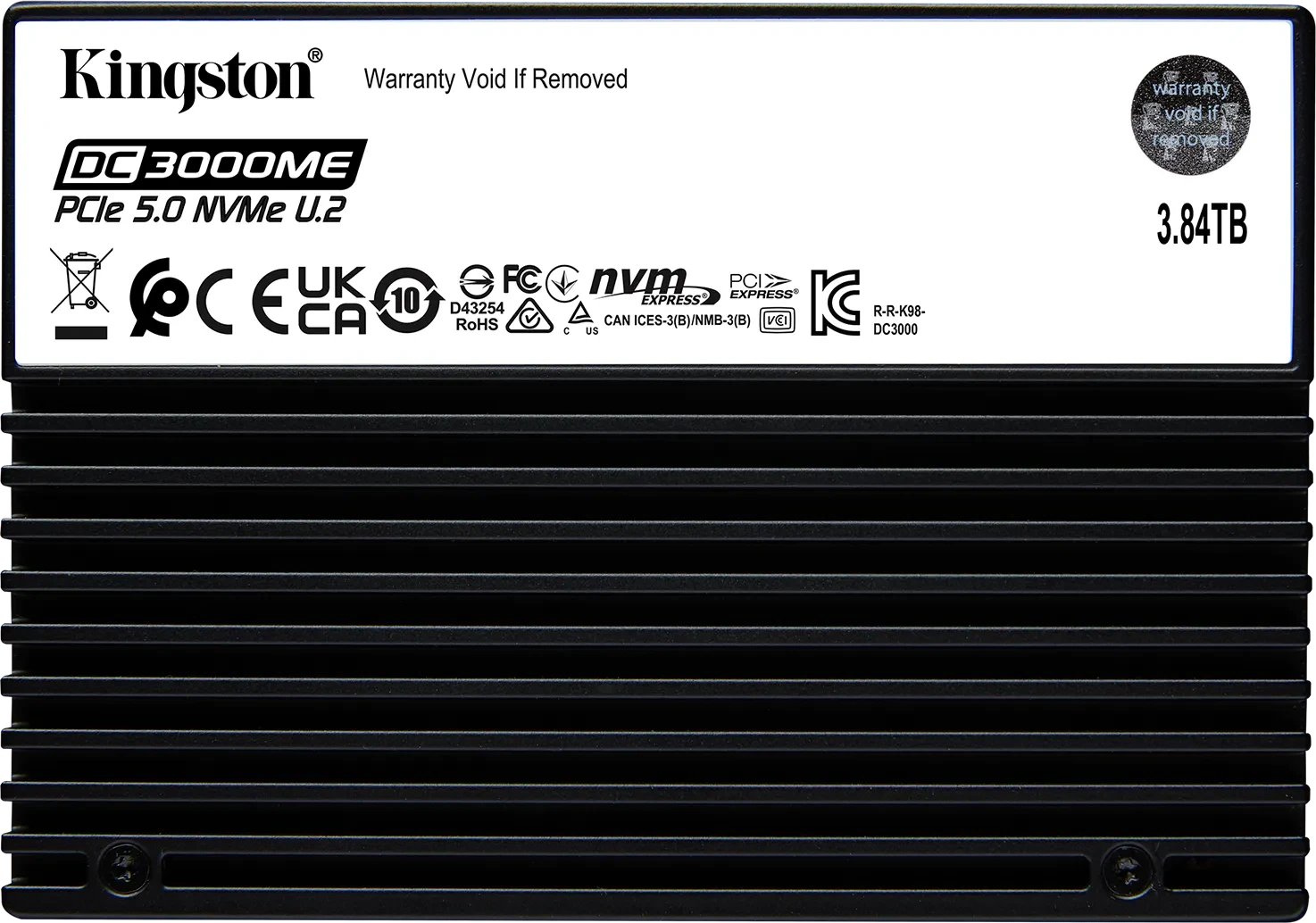 Kingston DC3000ME PCIe 5.0 NVMe U.2 SSD 3.84TB ürün görseli