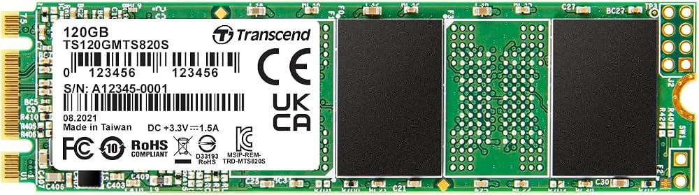 Transcend MTS820 M.2 120GB ürün görseli