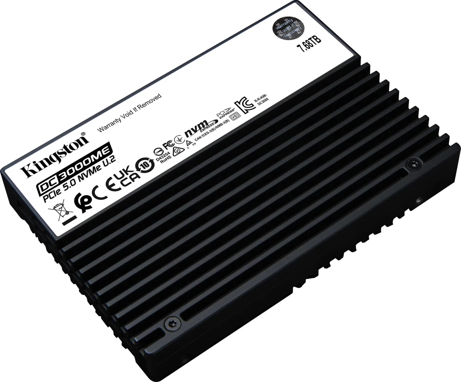 Kingston DC3000ME PCIe 5.0 NVMe U.2 SSD 7.68TB ürün görseli
