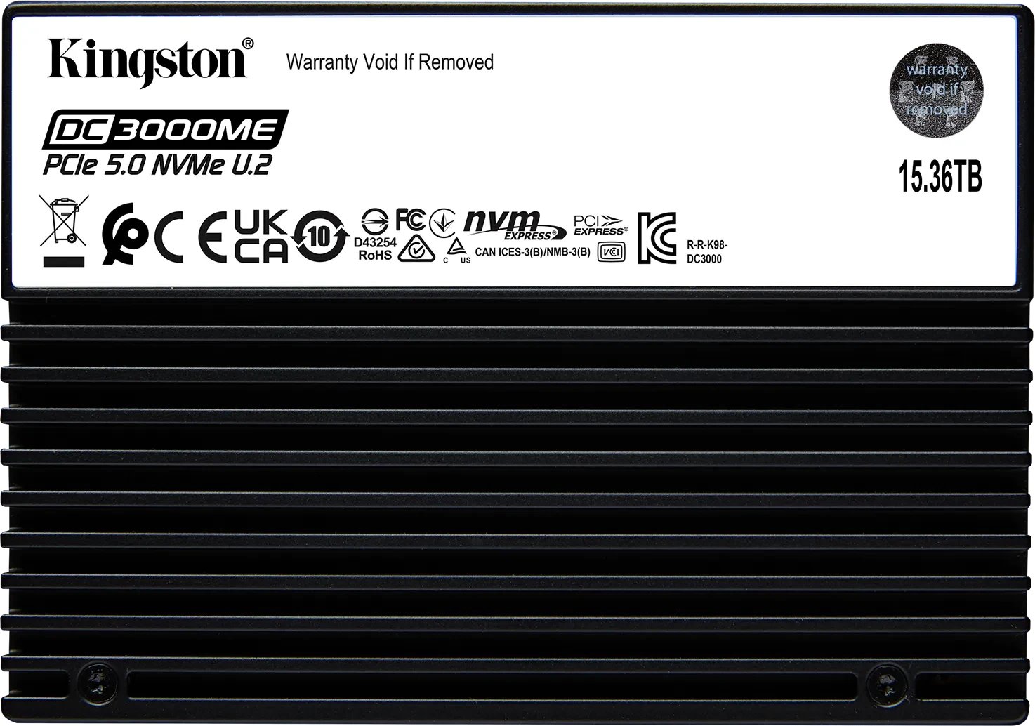 Kingston DC3000ME PCIe 5.0 NVMe U.2 SSD 15.36TB ürün görseli