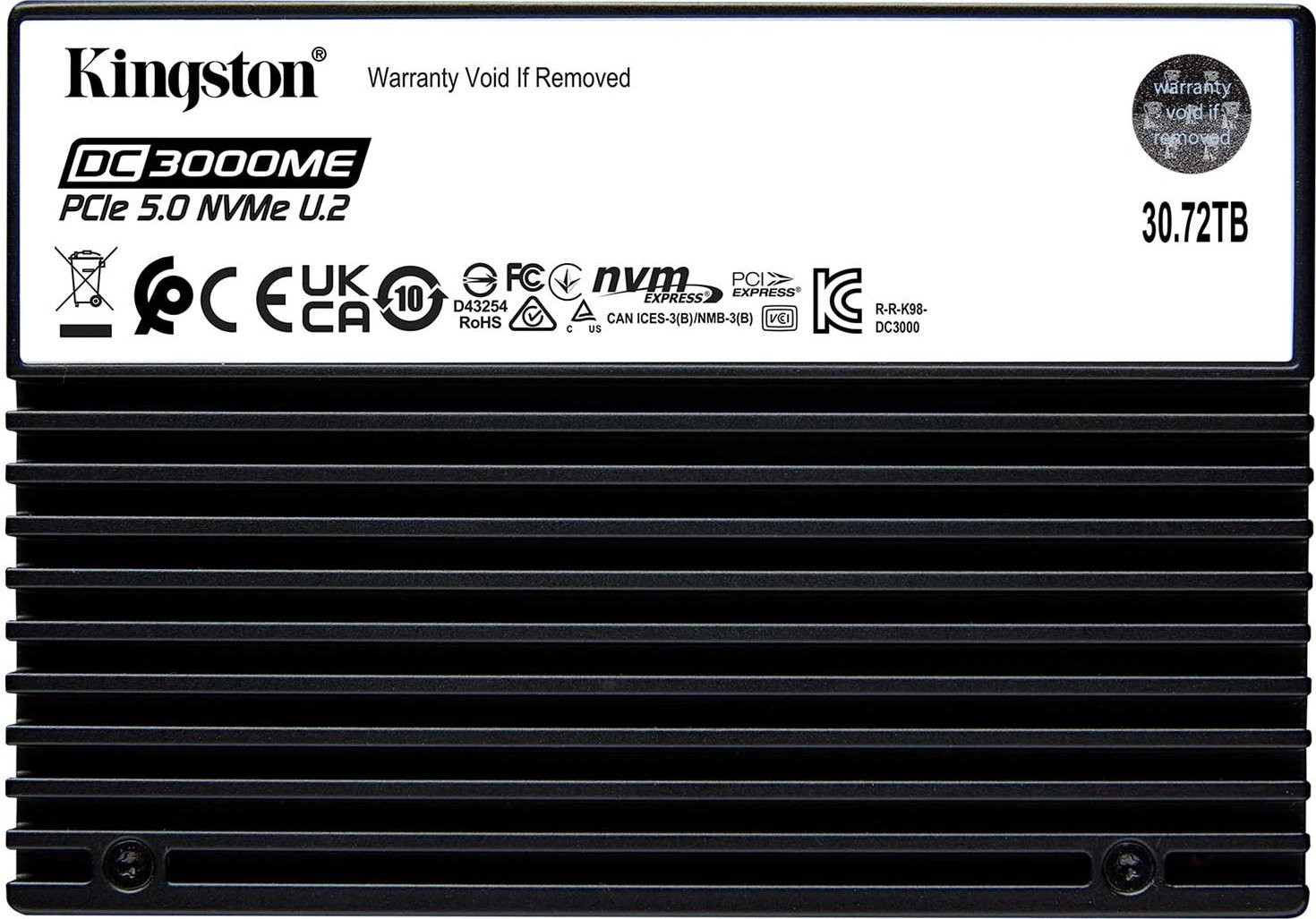 Kingston DC3000ME PCIe 5.0 NVMe U.2 SSD 30.72TB product image