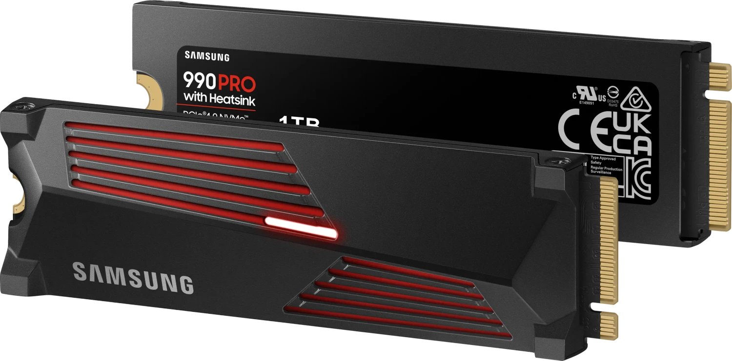 Samsung SSD 990 PRO 1TB with Heatsink product image