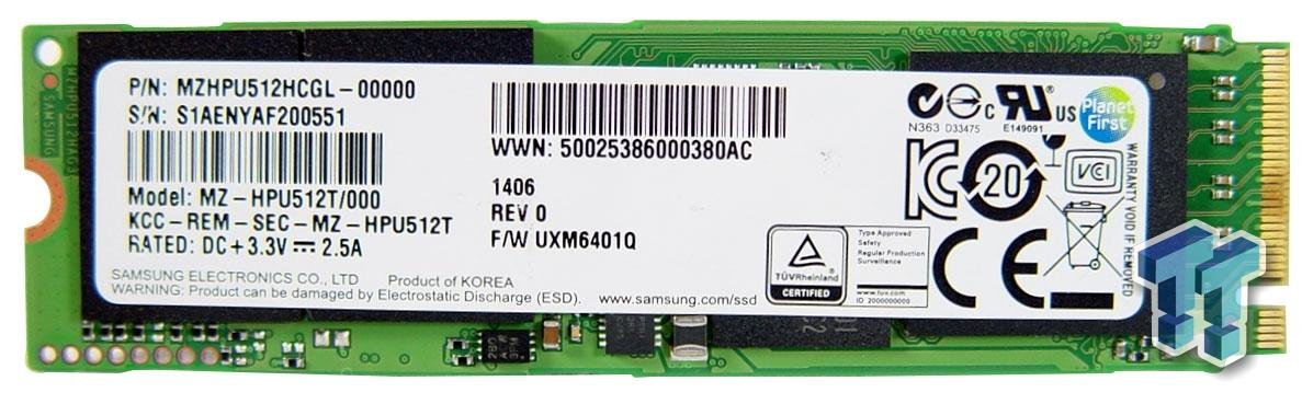 Samsung XP941 512GB product image