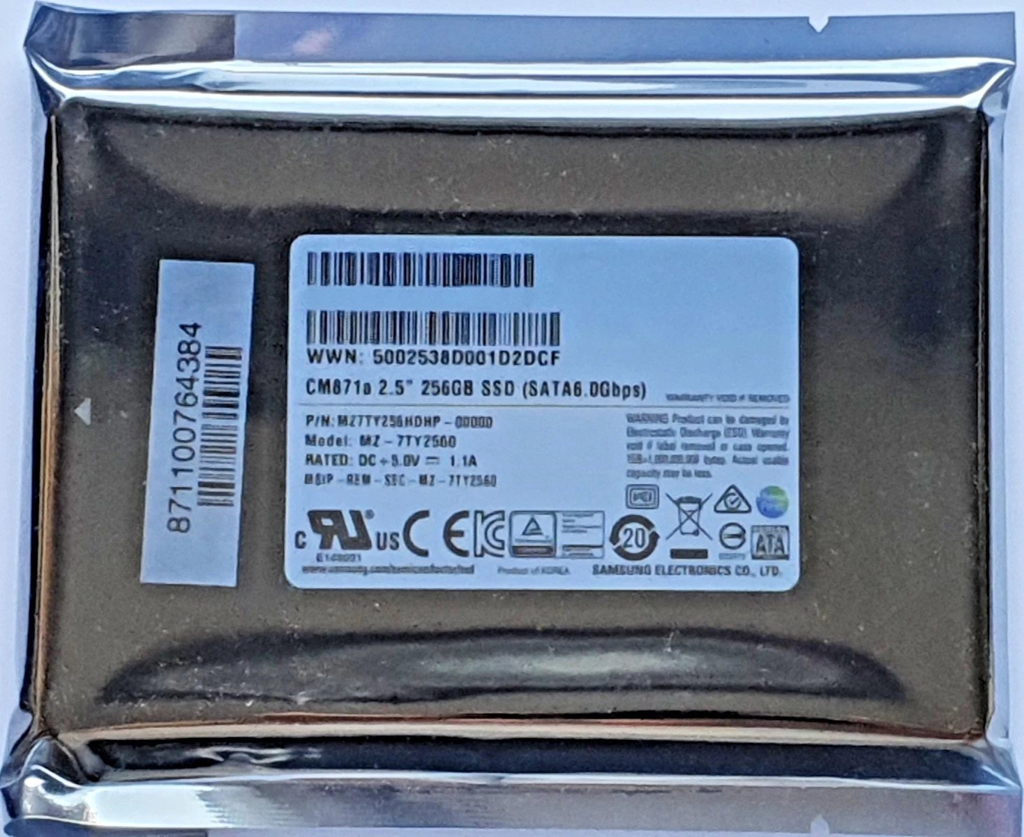 Samsung SSD CM871a 256GB ürün görseli
