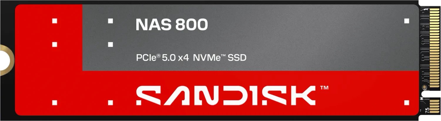 SanDisk NAS 800 NVMe SSD 7.68TB ürün görseli