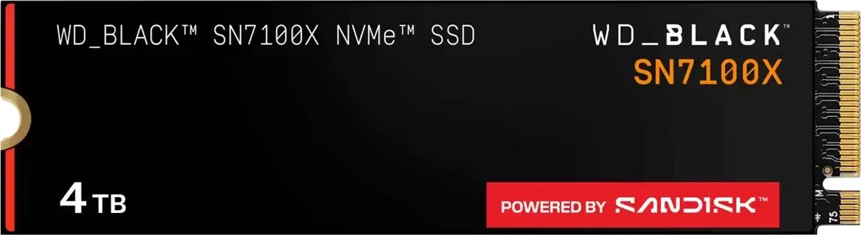 SanDisk WD_BLACK SN7100X NVMe SSD for ROG Xbox Ally (X) & PC 4TB product image