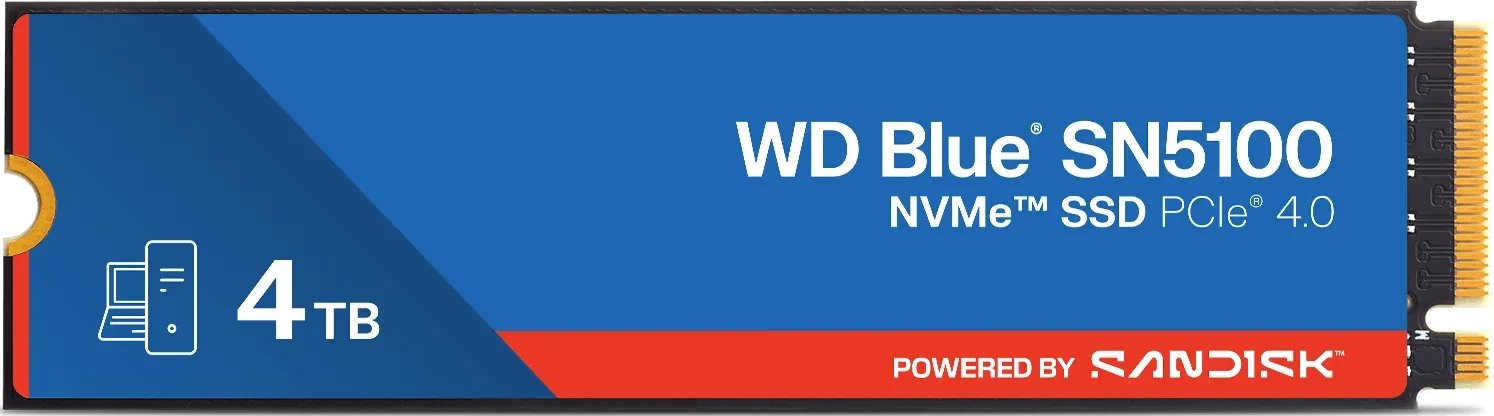 Western Digital WD Blue SN5100 NVMe SSD 4TB ürün görseli