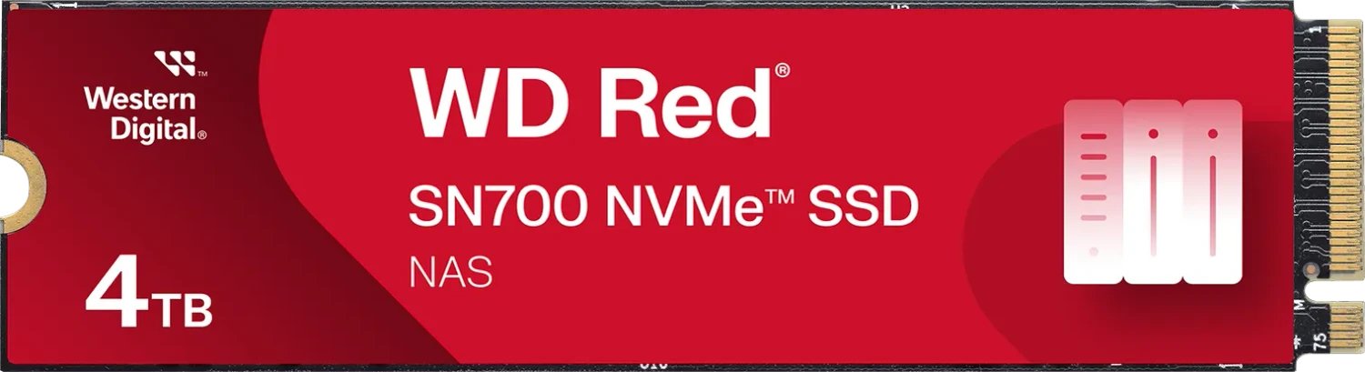 Western Digital Red SN700 NVMe NAS SSD - 0.7DWPD 4TB ürün görseli