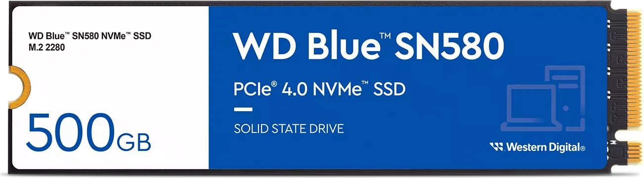 Western Digital WD Blue SN580 NVMe SSD 500GB product image