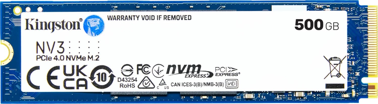Kingston NV3 NVMe PCIe 4.0 SSD 500GB product image