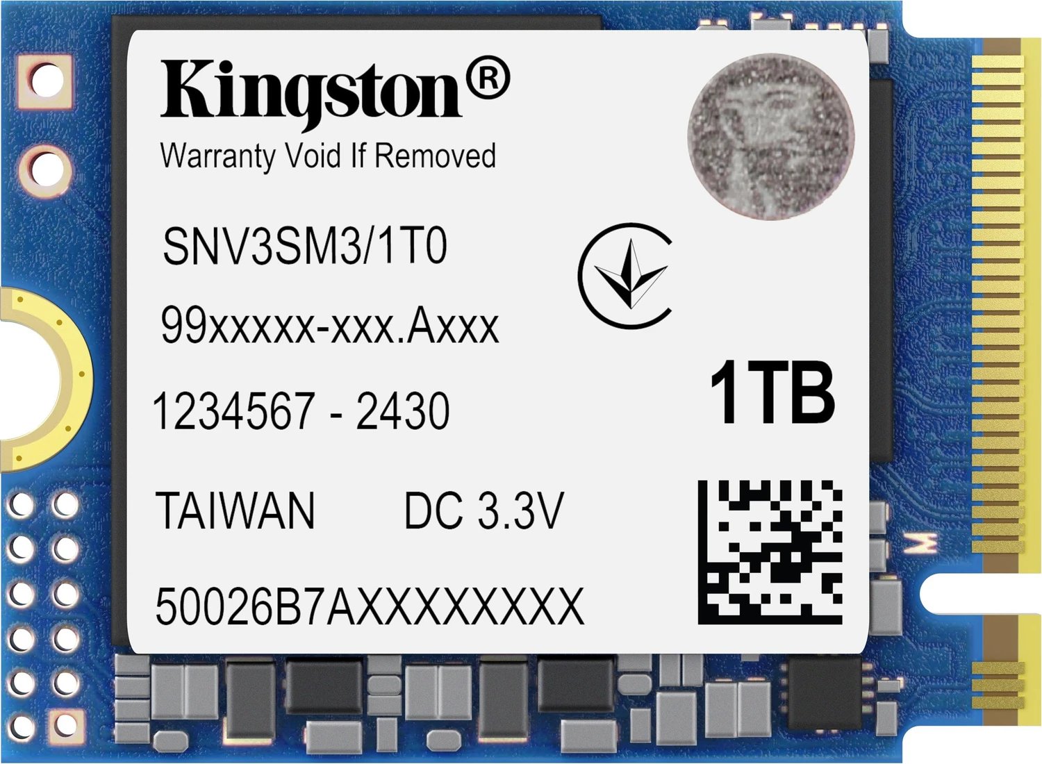 Kingston NV3 NVMe PCIe 4.0 SSD 1TB 2230 ürün görseli