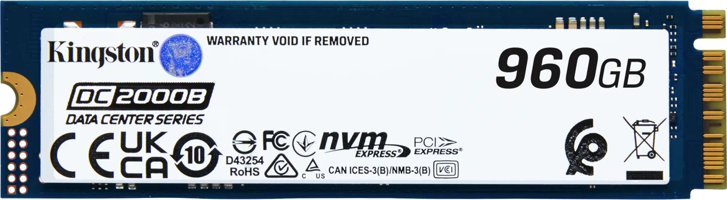 Kingston DC2000B Data Center Series Boot SSD - 0.4DWPD 960GB ürün görseli